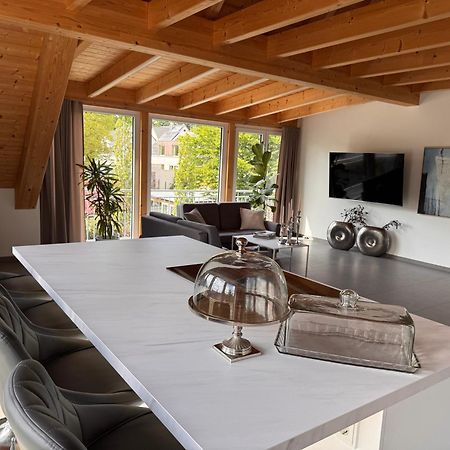 Moderne Ferienunterkunft/Wohnung Burgthann Exterior foto